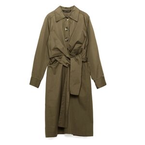 Zara Midi Dress With Front Knot Size XS